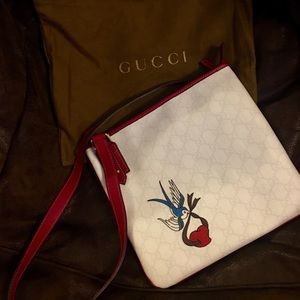 Authentic Gucci tattoos bird messenger